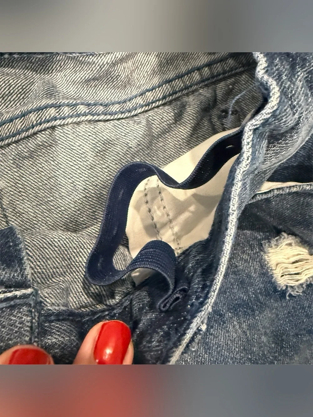 The Children’s Place Midi Mi-Long Distressed Denim Shorts Girls 16 Plus